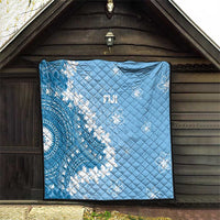 Bula Fiji Women's Day Quilt Turquoise Masi Tapa LT7 - Polynesian Pride