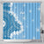 Bula Fiji Women's Day Shower Curtain Turquoise Masi Tapa LT7