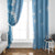 Bula Fiji Women's Day Window Curtain Turquoise Masi Tapa LT7