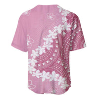 Bula Fiji Women's Day Baseball Jersey Pink Masi Tapa