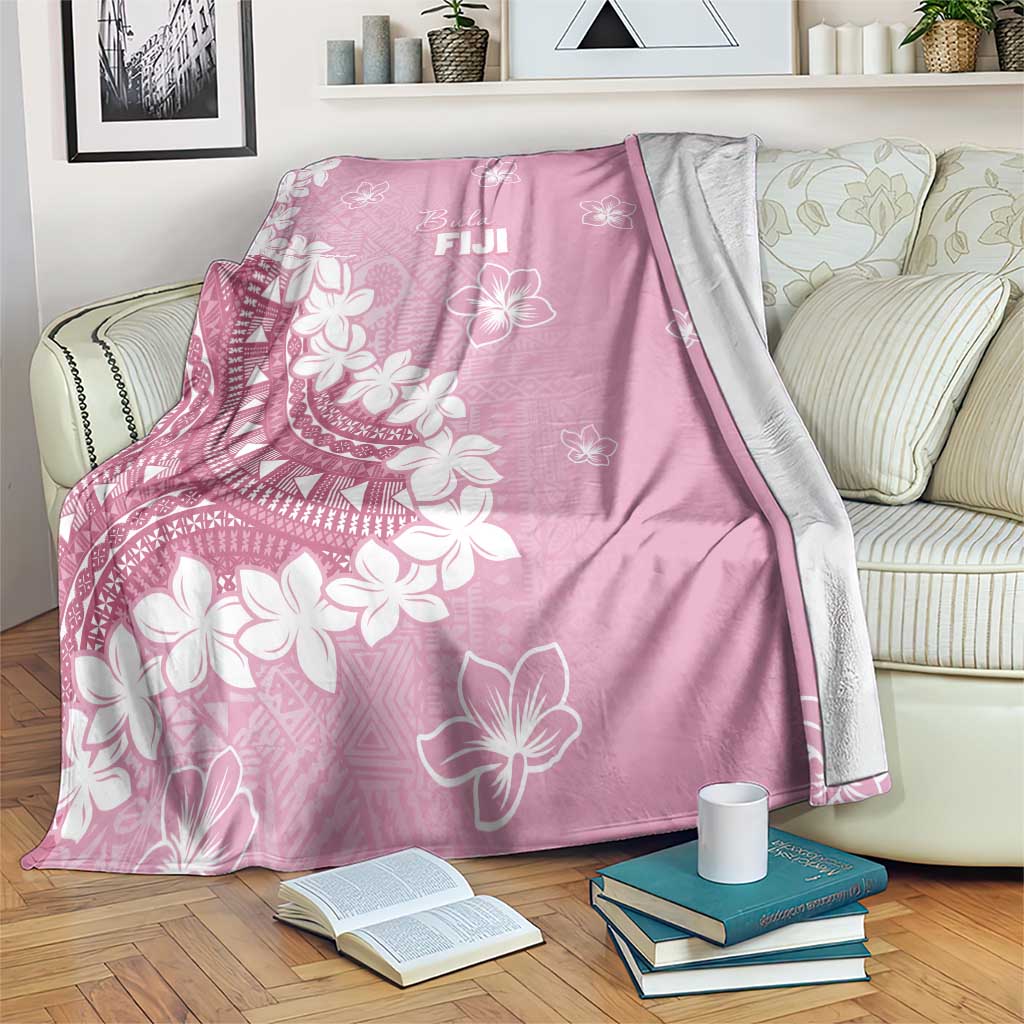 Bula Fiji Women's Day Blanket Pink Masi Tapa