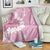 Bula Fiji Women's Day Blanket Pink Masi Tapa