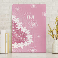 Bula Fiji Women's Day Canvas Wall Art Pink Masi Tapa