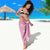 Bula Fiji Women's Day Sarong Pink Masi Tapa