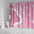 Bula Fiji Women's Day Shower Curtain Pink Masi Tapa