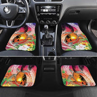 Polynesian Dreamy Turtle Car Mats Sunset Scenery