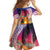 Polynesian Dreamy Turtle Family Matching Mermaid Dress and Hawaiian Shirt Sunset Scenery