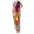 Polynesian Dreamy Turtle Family Matching Tank Maxi Dress and Hawaiian Shirt Sunset Scenery