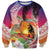 Polynesian Dreamy Turtle Sweatshirt Sunset Scenery