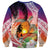Polynesian Dreamy Turtle Sweatshirt Sunset Scenery