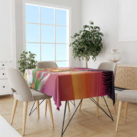 Polynesian Dreamy Turtle Tablecloth Sunset Scenery