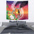 Polynesian Dreamy Turtle Tapestry Sunset Scenery