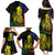 New Caledonia Kanaky Family Matching Puletasi and Hawaiian Shirt Stylized Fleche Faitiere With Kagu Bird