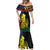 New Caledonia Kanaky Mermaid Dress Stylized Fleche Faitiere With Kagu Bird