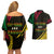 Personalised Vanuatu Couples Matching Off Shoulder Short Dress and Hawaiian Shirt Melanesian Sand Drawing Mixed - Ni Van and Proud LT7 - Polynesian Pride