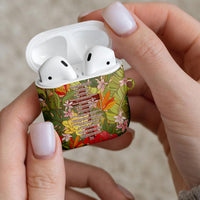 Mahalo Hawaii - ⁠Ka Pule a ka Haku AirPods Case Tropical Flowers