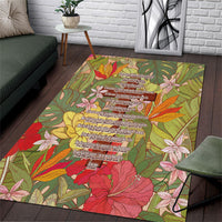 Mahalo Hawaii - ⁠Ka Pule a ka Haku Area Rug Tropical Flowers