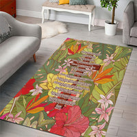 Mahalo Hawaii - ⁠Ka Pule a ka Haku Area Rug Tropical Flowers