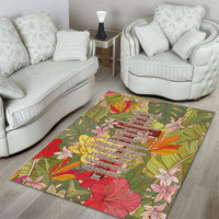 Mahalo Hawaii - ⁠Ka Pule a ka Haku Area Rug Tropical Flowers