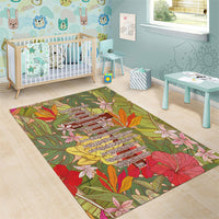 Mahalo Hawaii - ⁠Ka Pule a ka Haku Area Rug Tropical Flowers