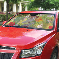 Mahalo Hawaii - ⁠Ka Pule a ka Haku Auto Sun Shade Tropical Flowers