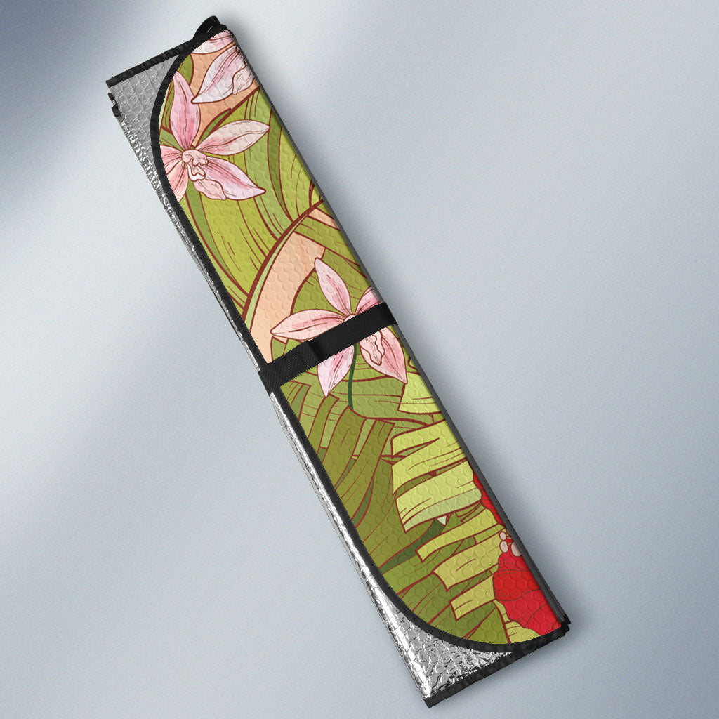 Mahalo Hawaii - ⁠Ka Pule a ka Haku Auto Sun Shade Tropical Flowers