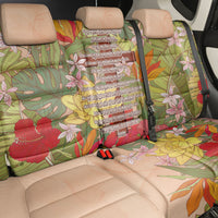 Mahalo Hawaii - ⁠Ka Pule a ka Haku Back Car Seat Cover Tropical Flowers
