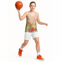 Mahalo Hawaii - ⁠Ka Pule a ka Haku Basketball Jersey Tropical Flowers