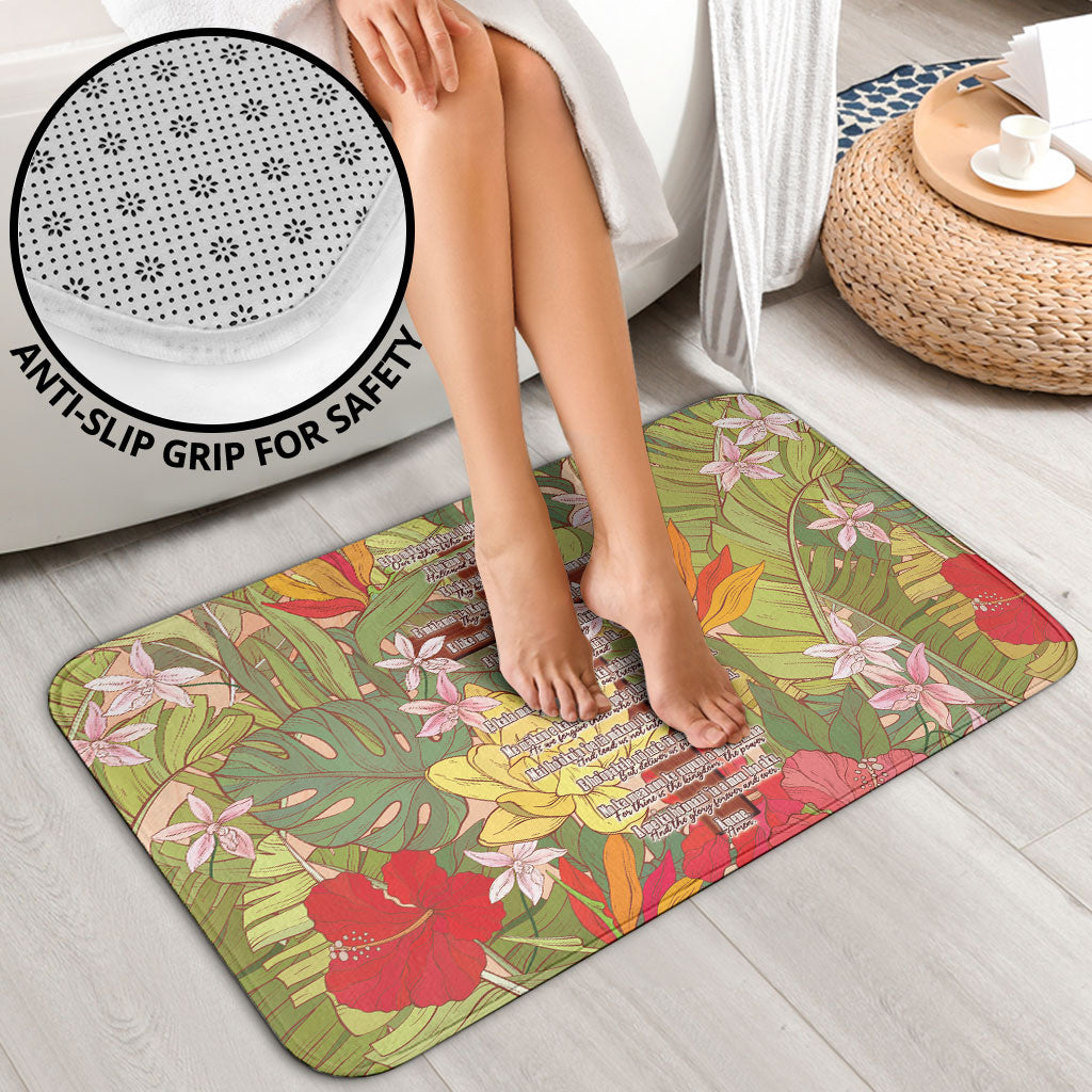 Mahalo Hawaii - ⁠Ka Pule a ka Haku Bathroom Set Tropical Flowers