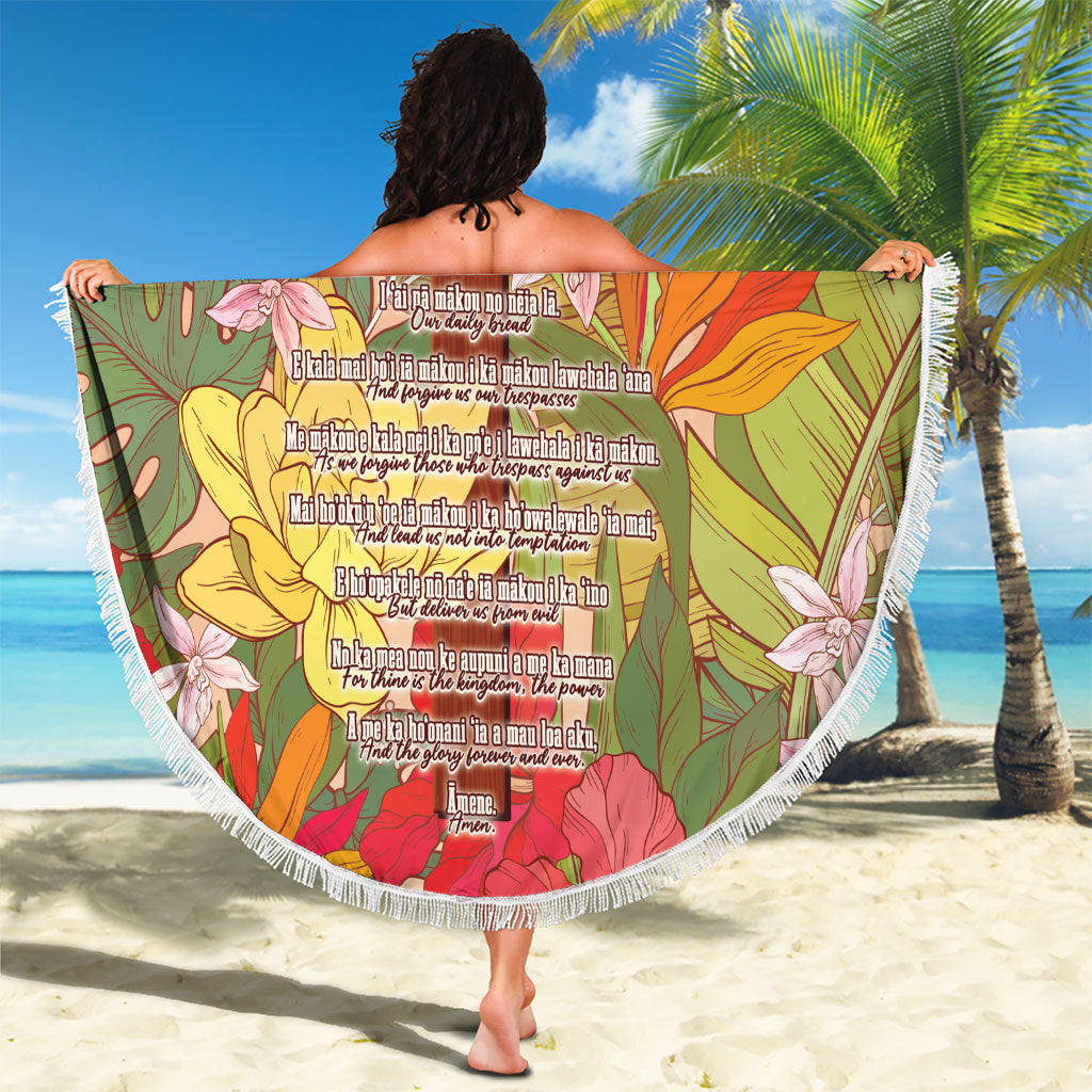 Mahalo Hawaii - ⁠Ka Pule a ka Haku Beach Blanket Tropical Flowers