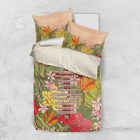 Mahalo Hawaii - ⁠Ka Pule a ka Haku Bedding Set Tropical Flowers