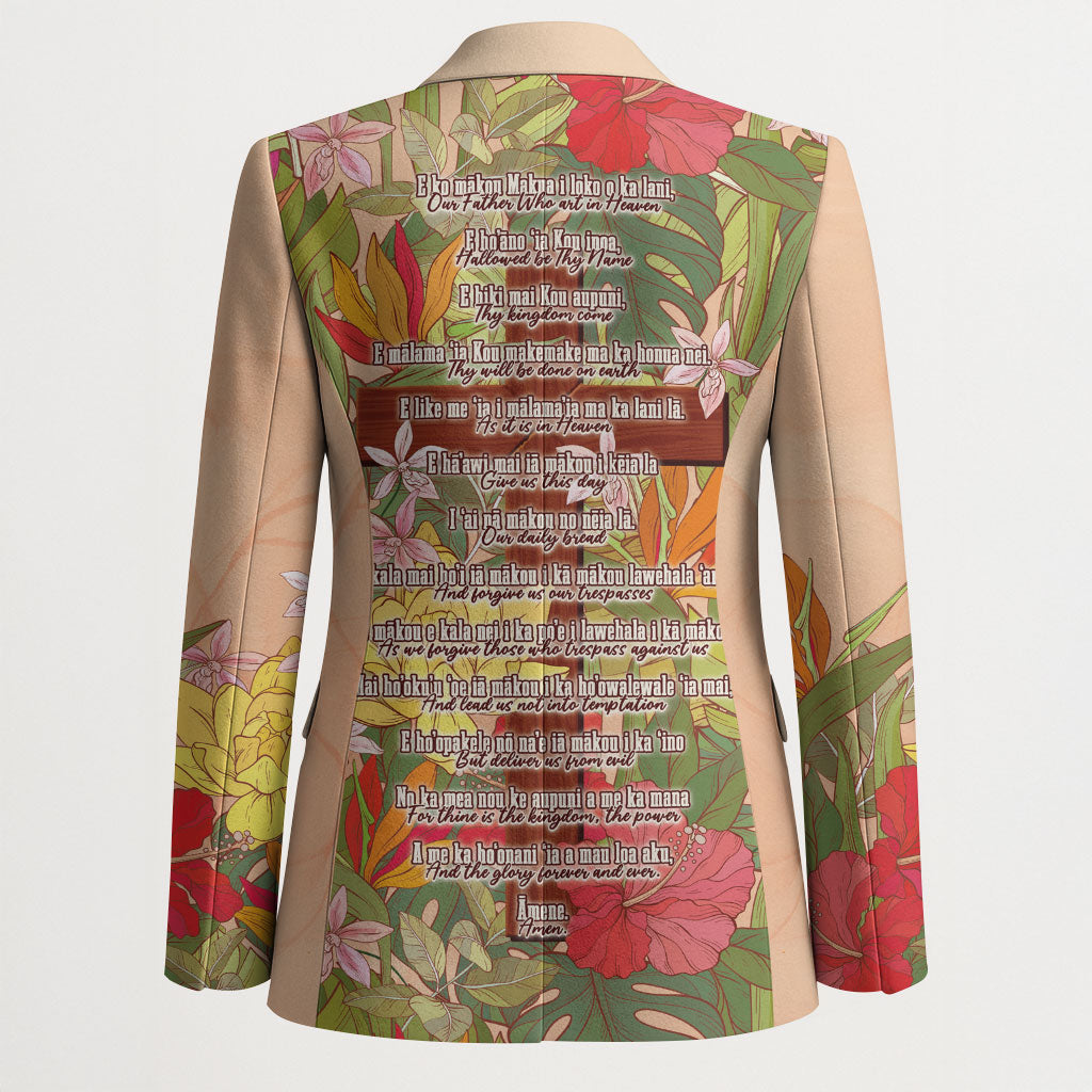 Mahalo Hawaii - ⁠Ka Pule a ka Haku Blazer Tropical Flowers