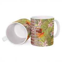 Mahalo Hawaii - ⁠Ka Pule a ka Haku Ceramic Mug Tropical Flowers