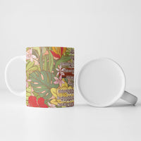 Mahalo Hawaii - ⁠Ka Pule a ka Haku Ceramic Mug Tropical Flowers