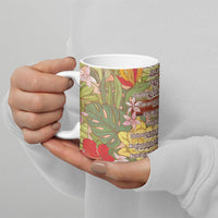 Mahalo Hawaii - ⁠Ka Pule a ka Haku Ceramic Mug Tropical Flowers