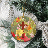 Mahalo Hawaii - ⁠Ka Pule a ka Haku Ceramic Ornament Tropical Flowers
