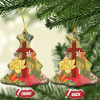 Mahalo Hawaii - ⁠Ka Pule a ka Haku Ceramic Ornament Tropical Flowers