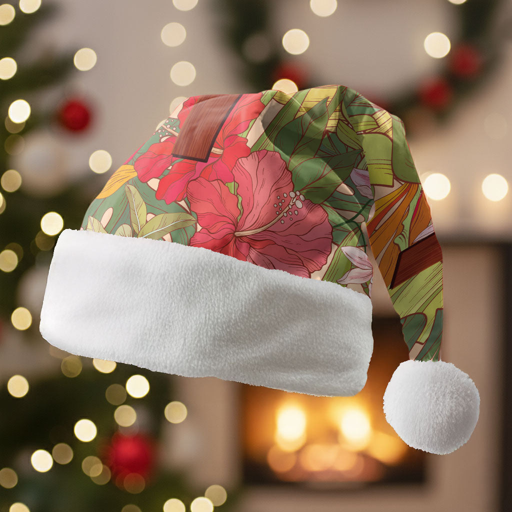 Mahalo Hawaii - ⁠Ka Pule a ka Haku Christmas Santa Hat Tropical Flowers