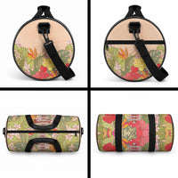 Mahalo Hawaii - ⁠Ka Pule a ka Haku Duffle Bag Tropical Flowers
