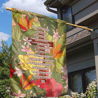 Mahalo Hawaii - ⁠Ka Pule a ka Haku Garden Flag Tropical Flowers