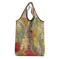 Mahalo Hawaii - ⁠Ka Pule a ka Haku Grocery Bag Tropical Flowers