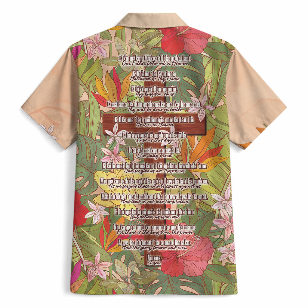 Mahalo Hawaii - ⁠Ka Pule a ka Haku Hawaiian Shirt Tropical Flowers