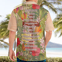 Mahalo Hawaii - ⁠Ka Pule a ka Haku Hawaiian Shirt Tropical Flowers
