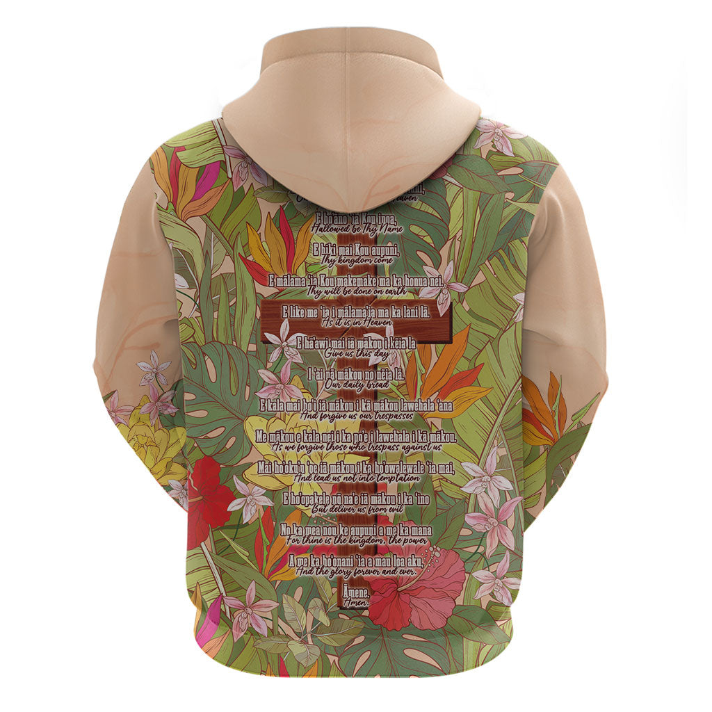 Mahalo Hawaii - ⁠Ka Pule a ka Haku Hoodie Tropical Flowers