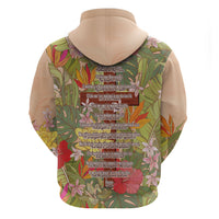Mahalo Hawaii - ⁠Ka Pule a ka Haku Hoodie Tropical Flowers