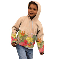 Mahalo Hawaii - ⁠Ka Pule a ka Haku Kid Hoodie Tropical Flowers