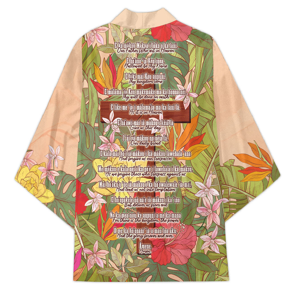 Mahalo Hawaii - ⁠Ka Pule a ka Haku Kimono Tropical Flowers