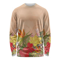 Mahalo Hawaii - ⁠Ka Pule a ka Haku Long Sleeve Shirt Tropical Flowers