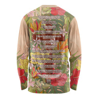 Mahalo Hawaii - ⁠Ka Pule a ka Haku Long Sleeve Shirt Tropical Flowers