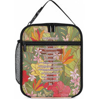 Mahalo Hawaii - ⁠Ka Pule a ka Haku Lunch Bag Tropical Flowers